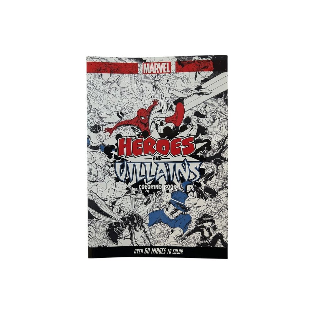 Kidcore Marvel Heroes & Villains Coloring Book | Highly Detailed Adult & Teen